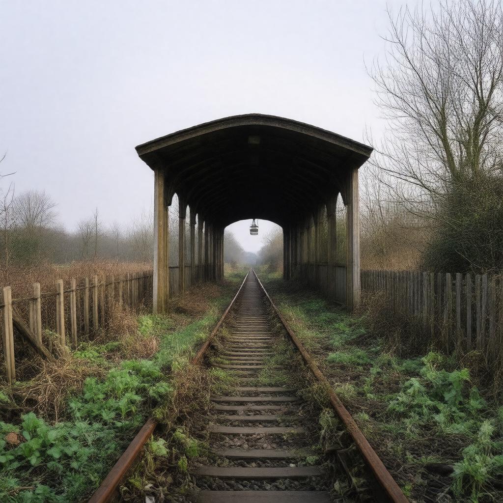 AI-created image of Bushey Sidings