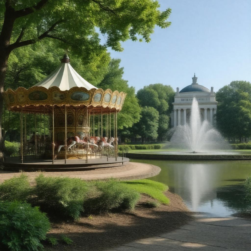 AI-created image of Bushnell Park