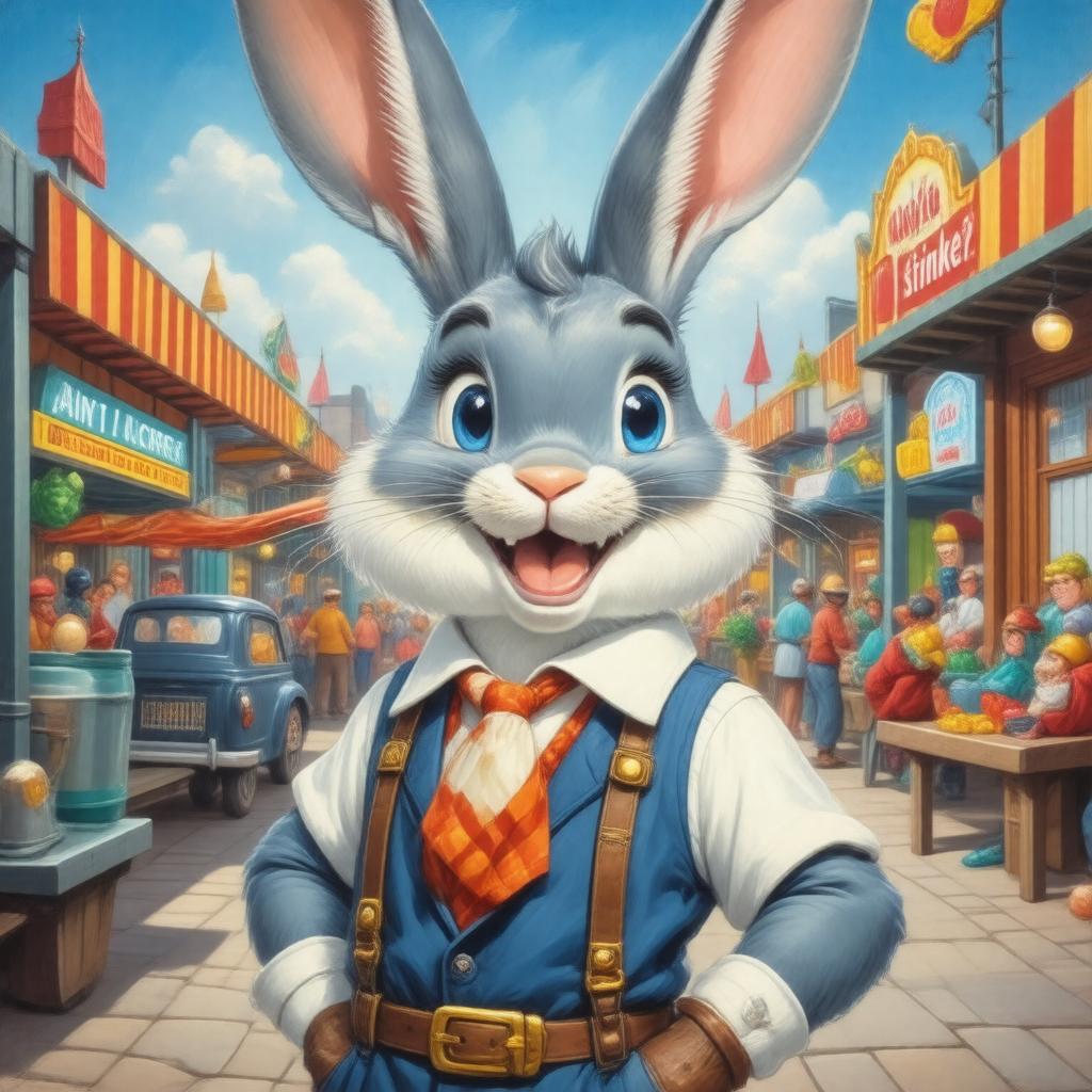 AI-created image of Buster Bunny