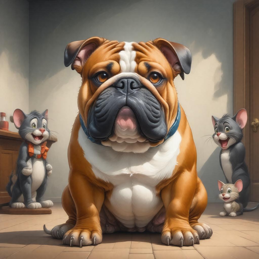 AI-created image of Buster the Bulldog