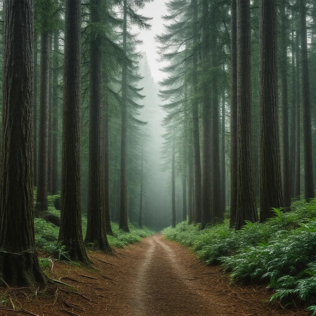 AI-created image of Butano State Park