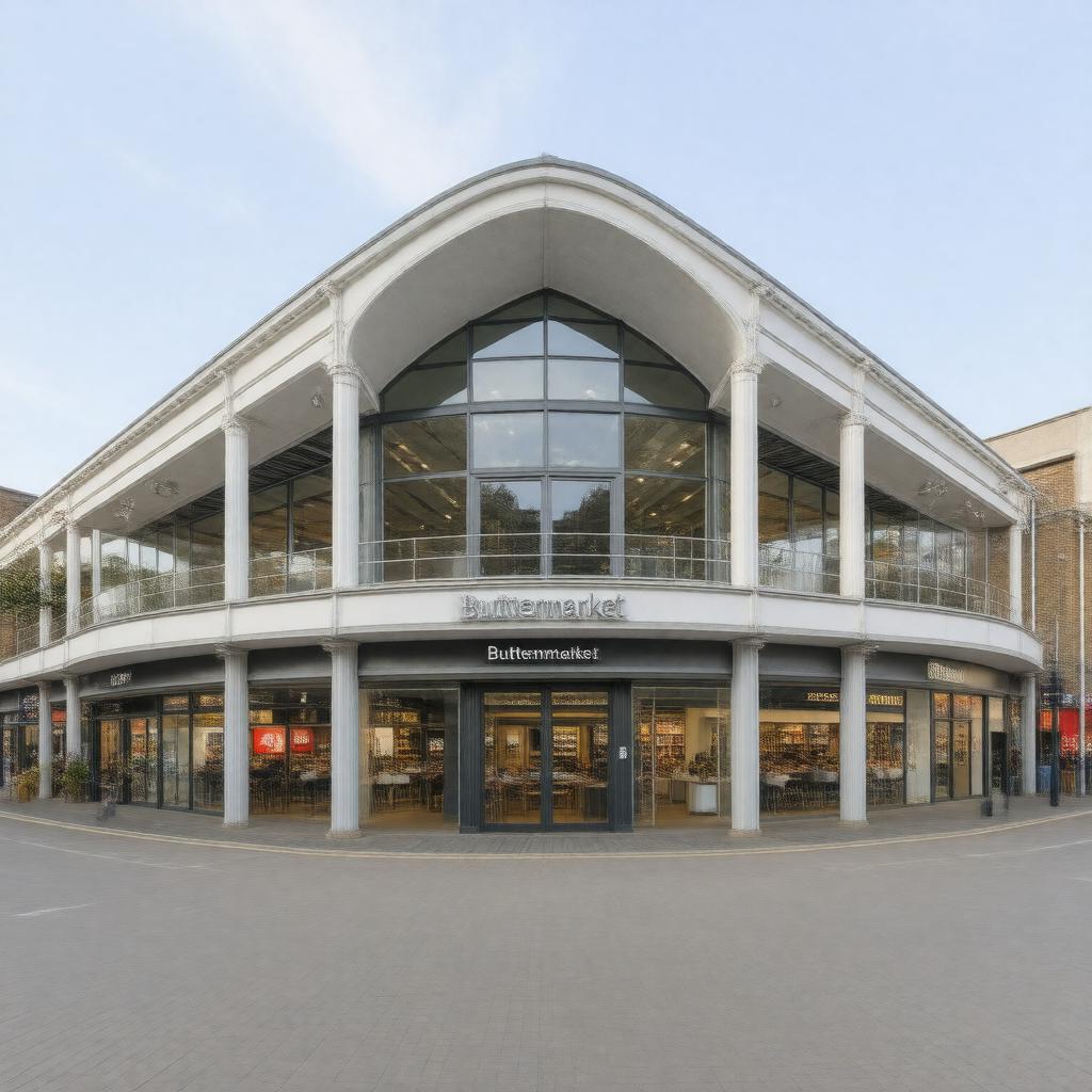 AI-created image of Buttermarket Shopping Centre