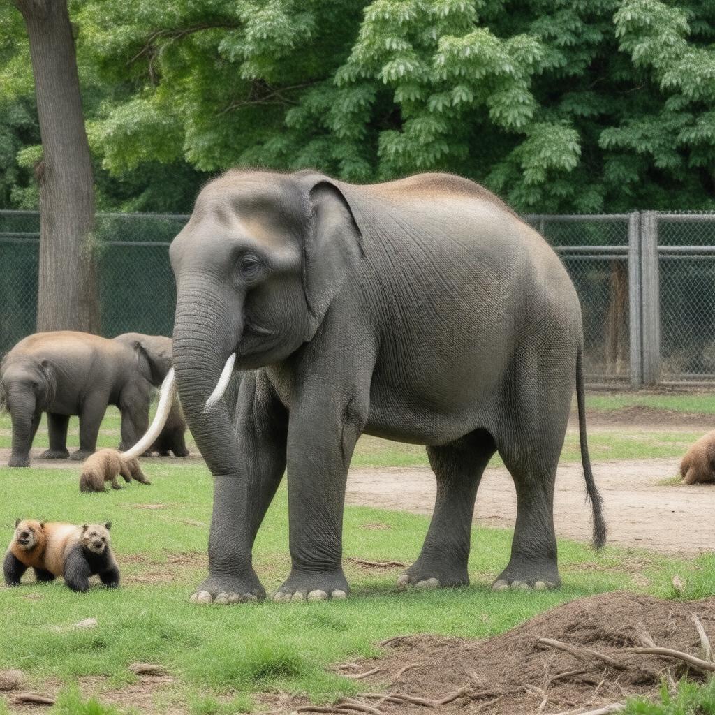 AI-created image of Buttonwood Park Zoo