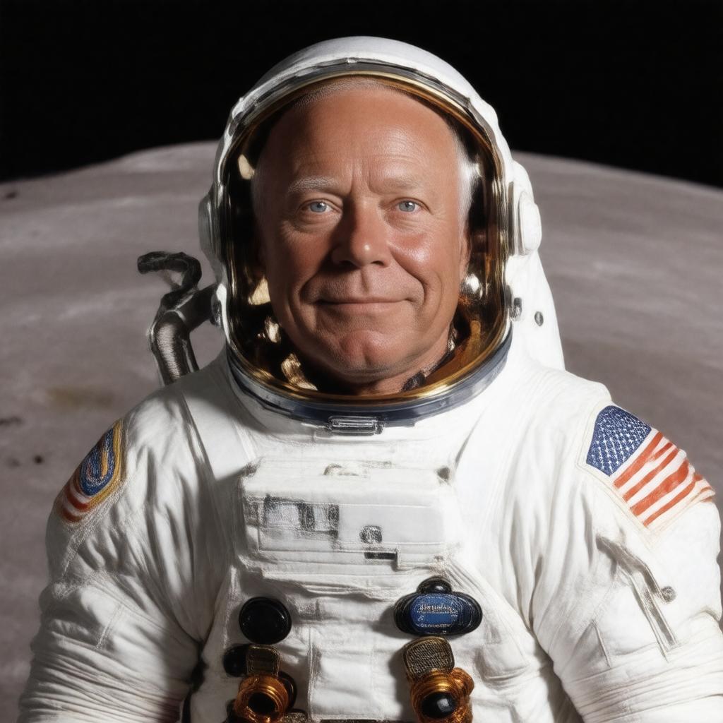 AI-created image of Buzz Aldrin