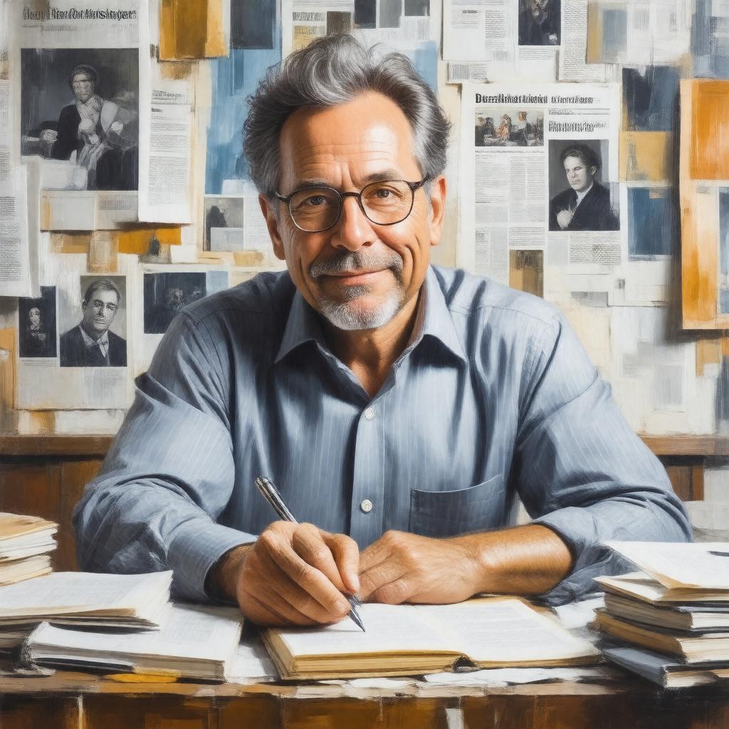 AI-created image of Buzz Bissinger