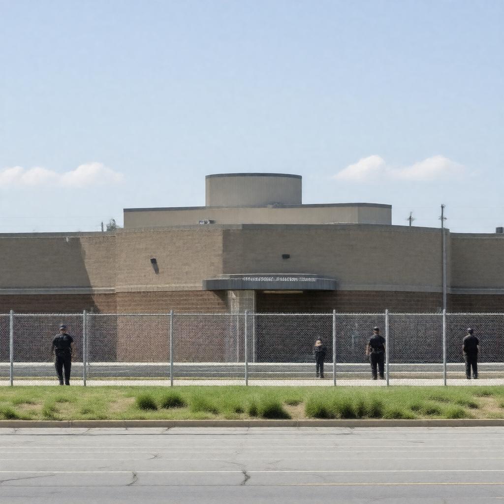 AI-created image of Buzz Westfall Justice Center