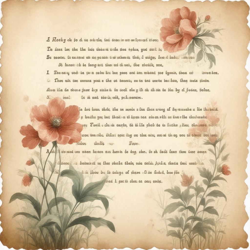 AI-created image of By a flower—By a letter—By a nimble love