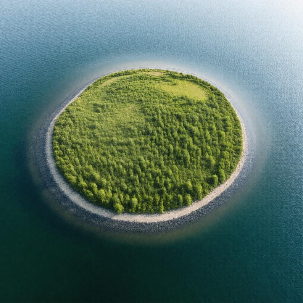 AI-created image of Byriuchyi Island