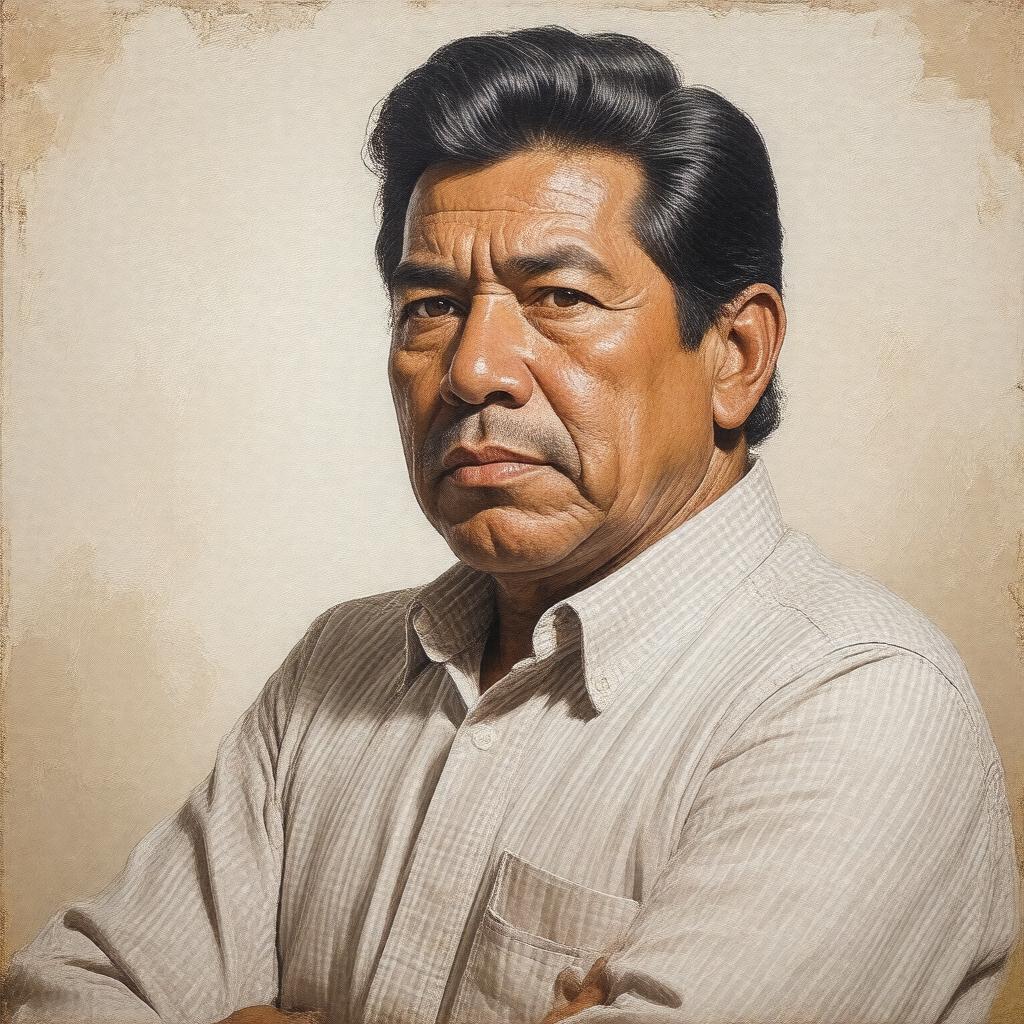 AI-created image of César Chávez