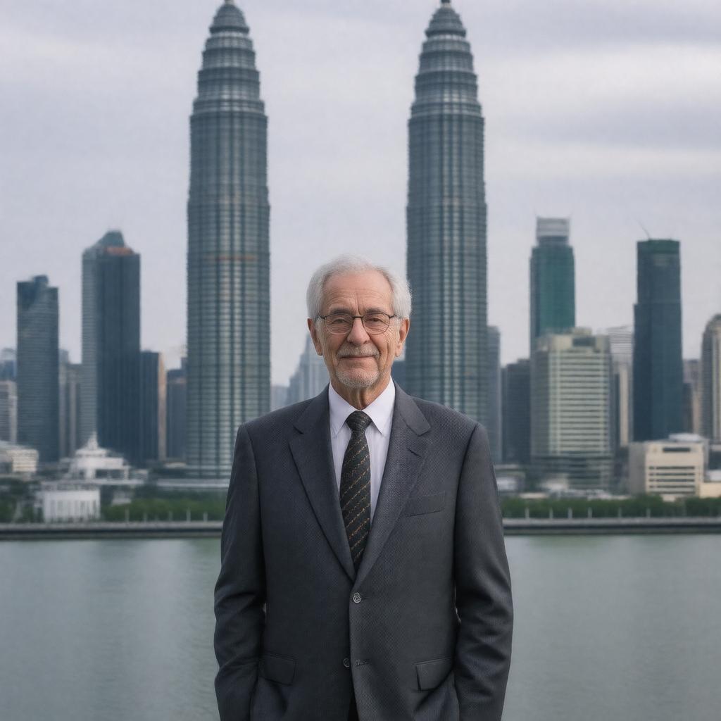 AI-created image of César Pelli