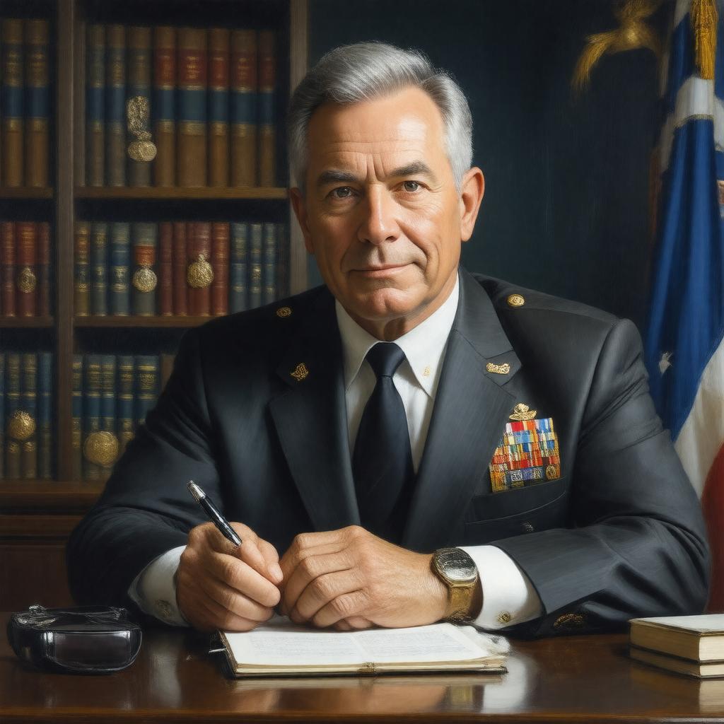 AI-created image of C.J. Chivers