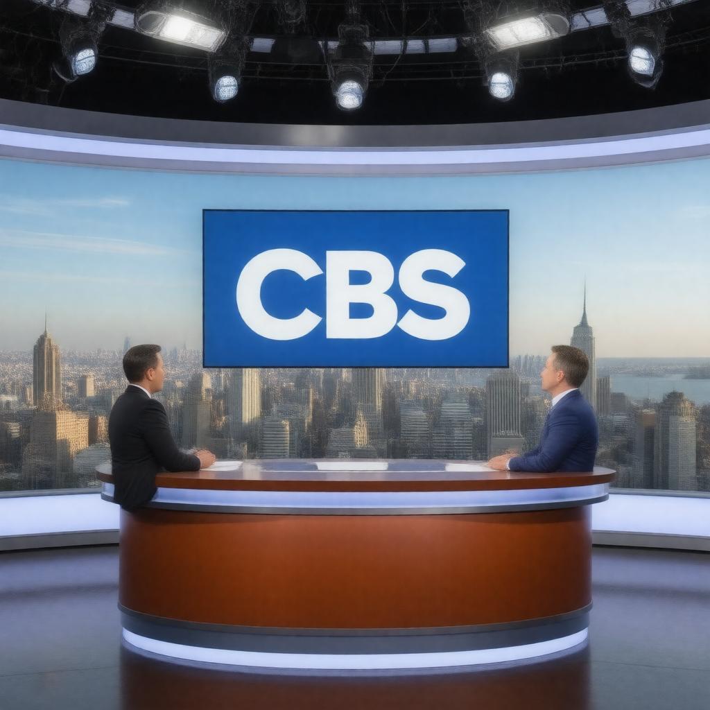 AI-created image of CBS Evening News