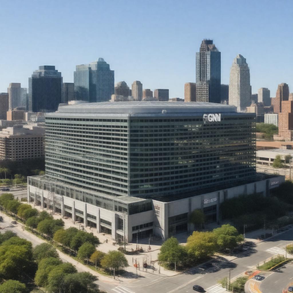Click to view larger image AI-created image of CNN headquarters