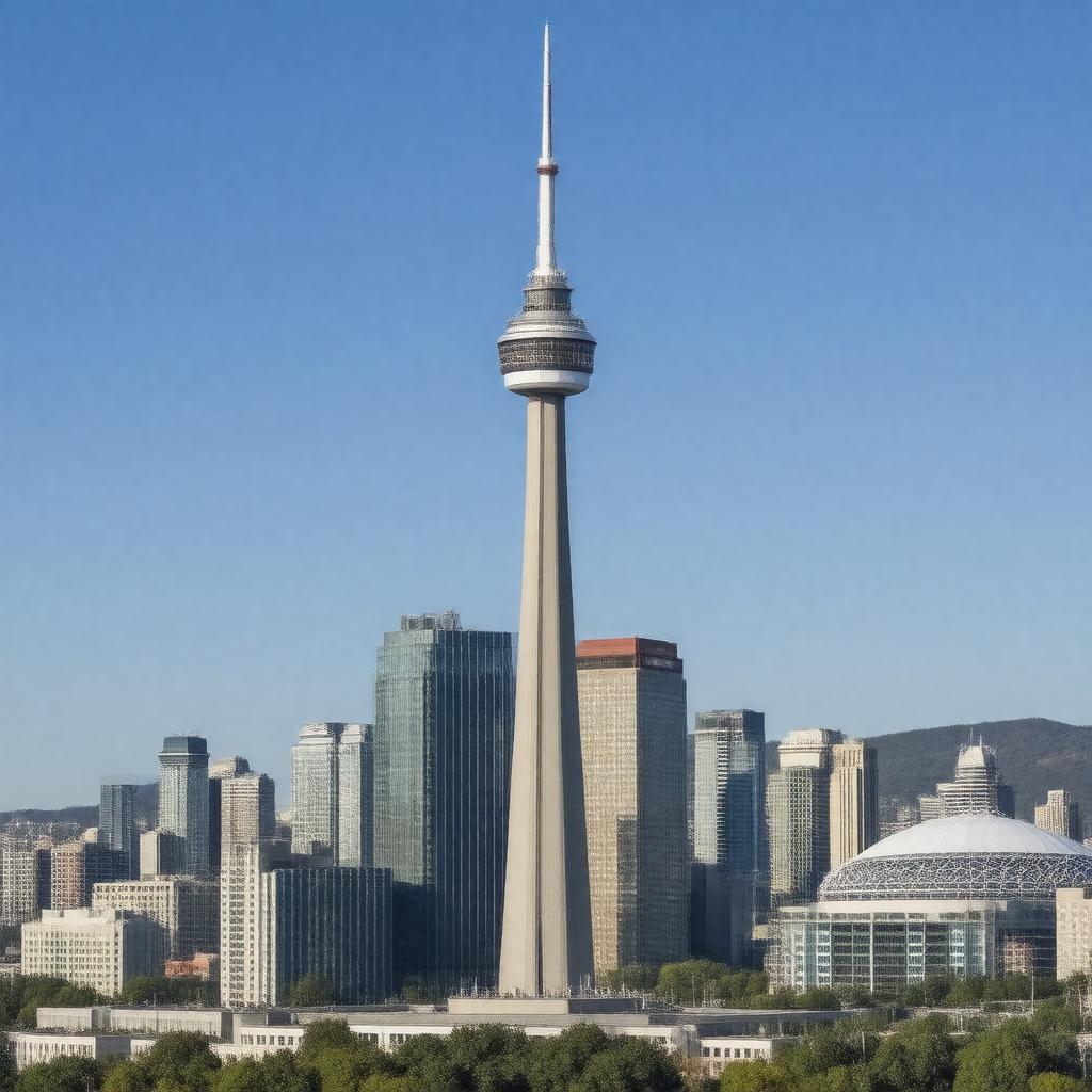 AI-created image of CN Tower