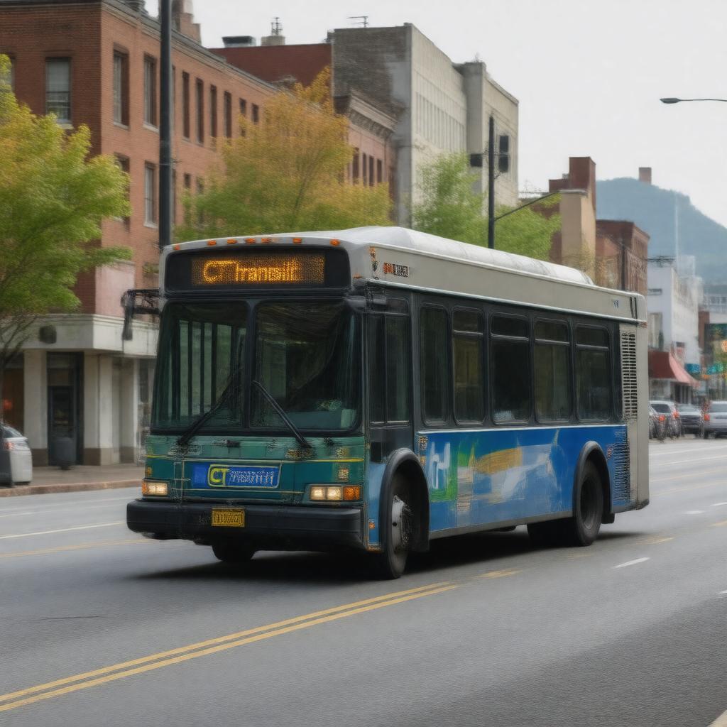 AI-created image of CTtransit bus service