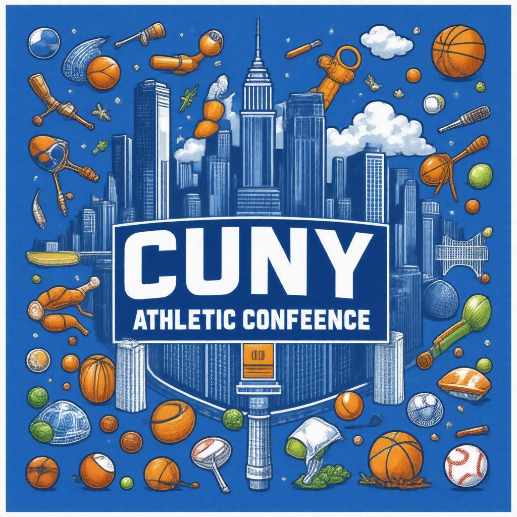 Click to view larger image AI-created image of CUNY Athletic Conference