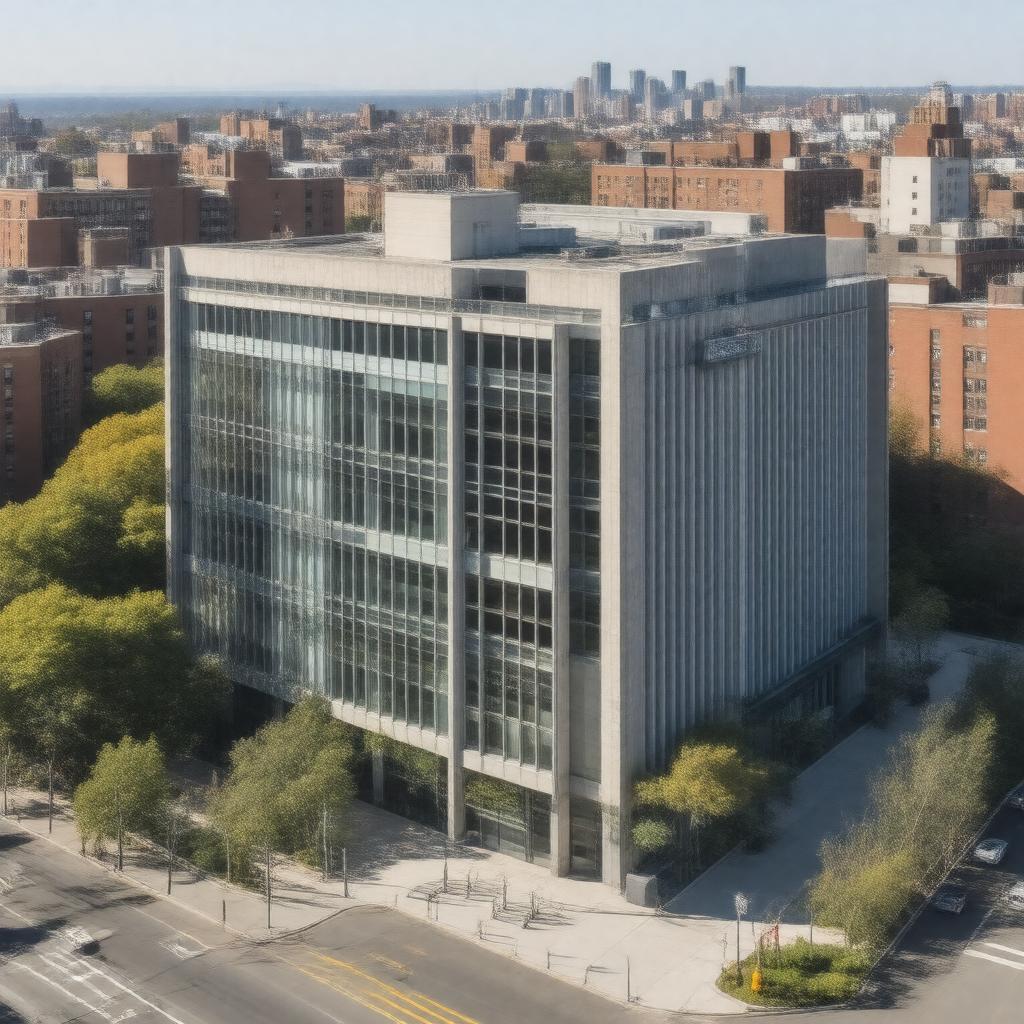 Click to view larger image AI-created image of CUNY School of Medicine