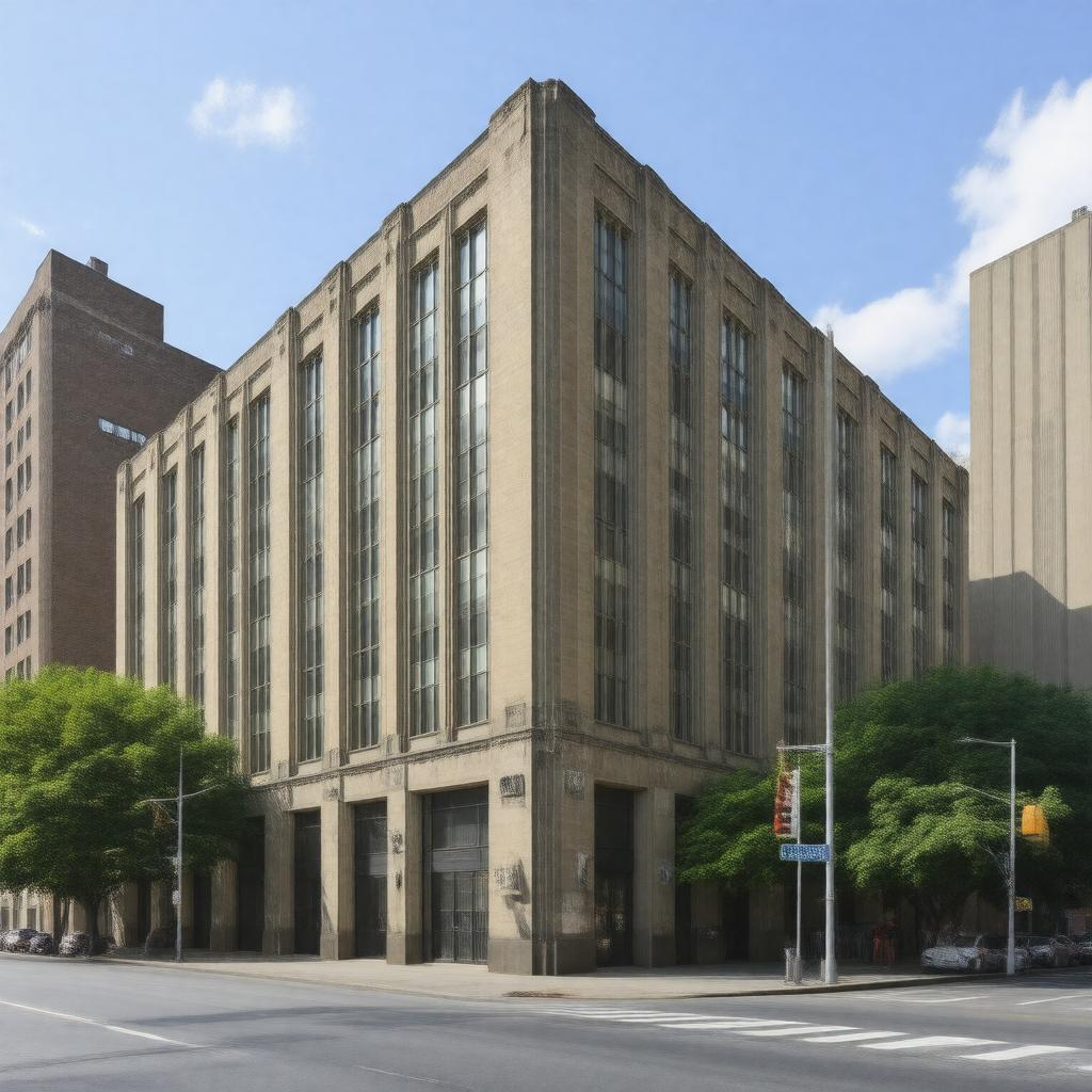 Click to view larger image AI-created image of CUNY School of Public Health