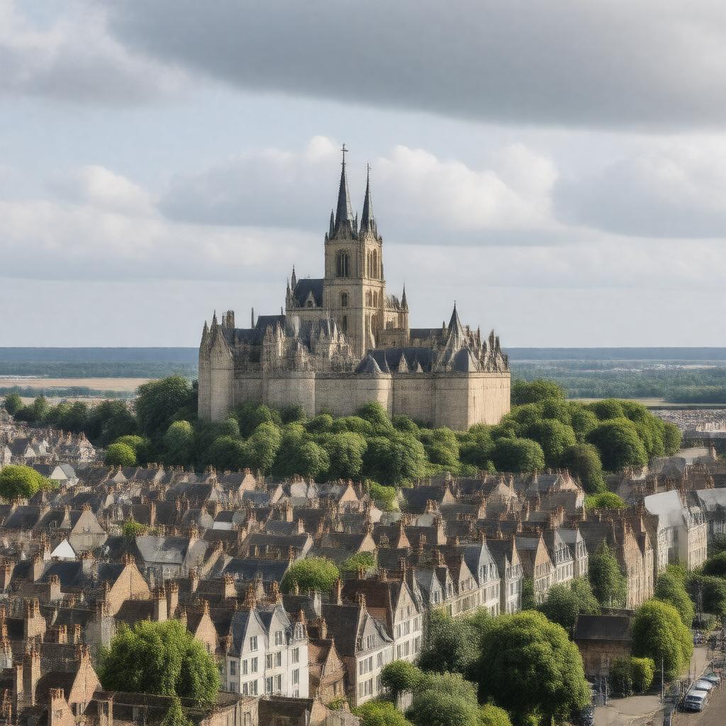 AI-created image of Caen, France