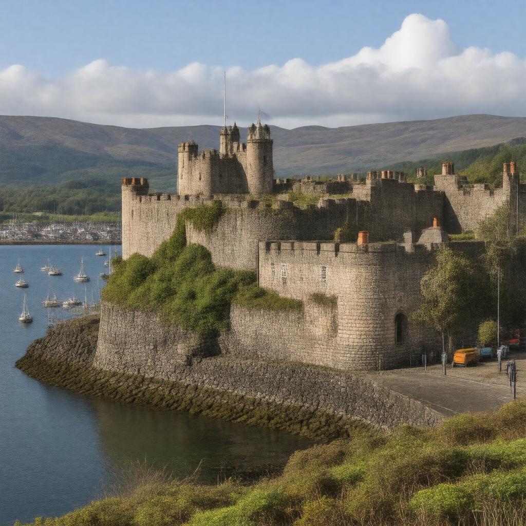 AI-created image of Caernarfon