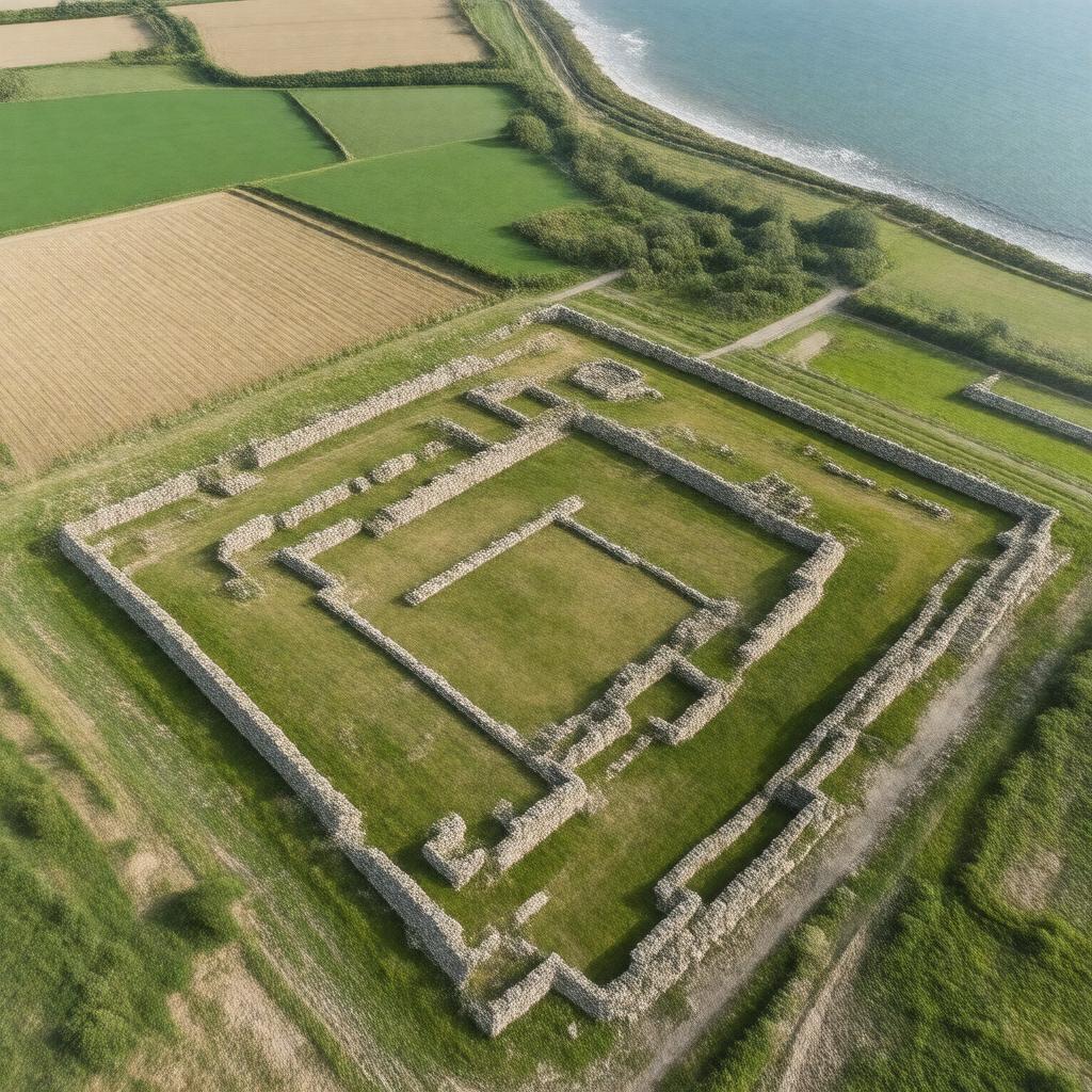 Click to view larger image AI-created image of Caister Roman Site