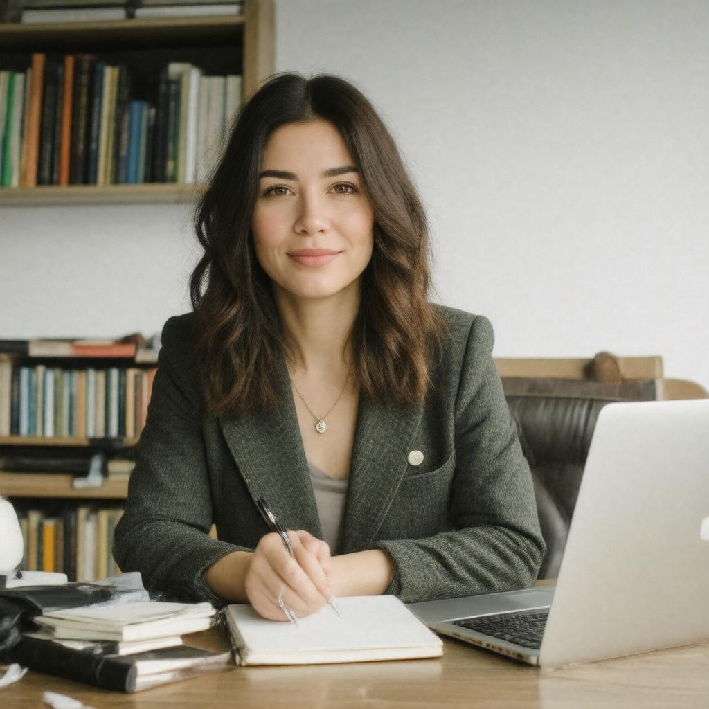 AI-created image of Caitlin Flanagan