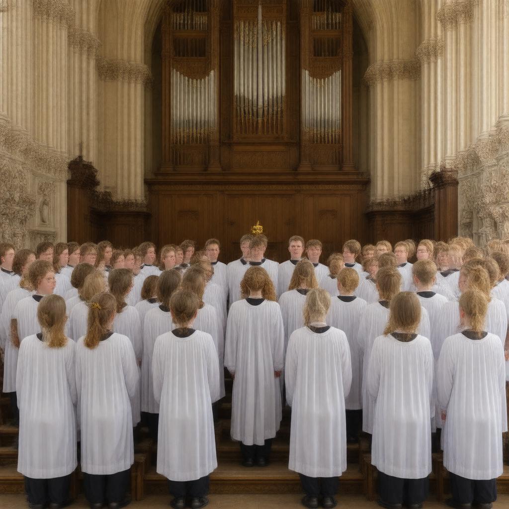 AI-created image of Caius Choir