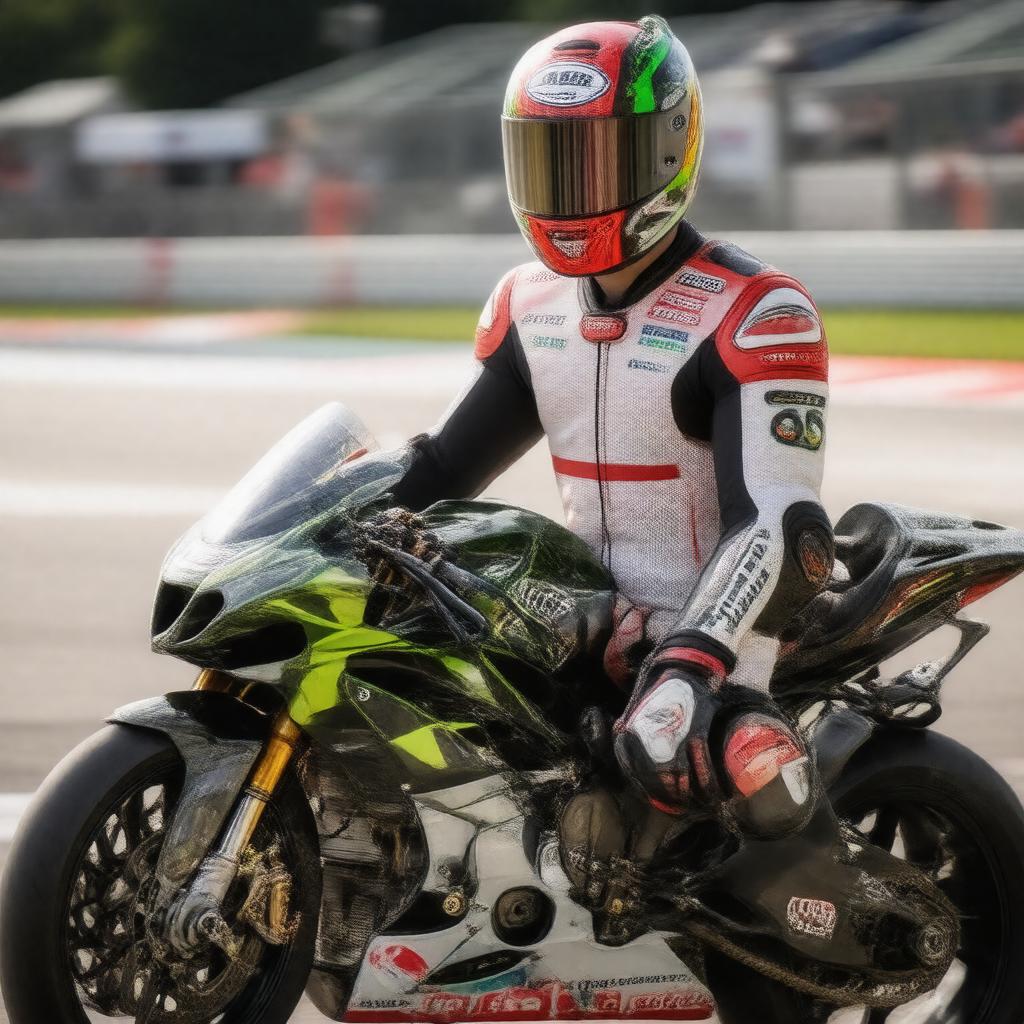 AI-created image of Cal Crutchlow