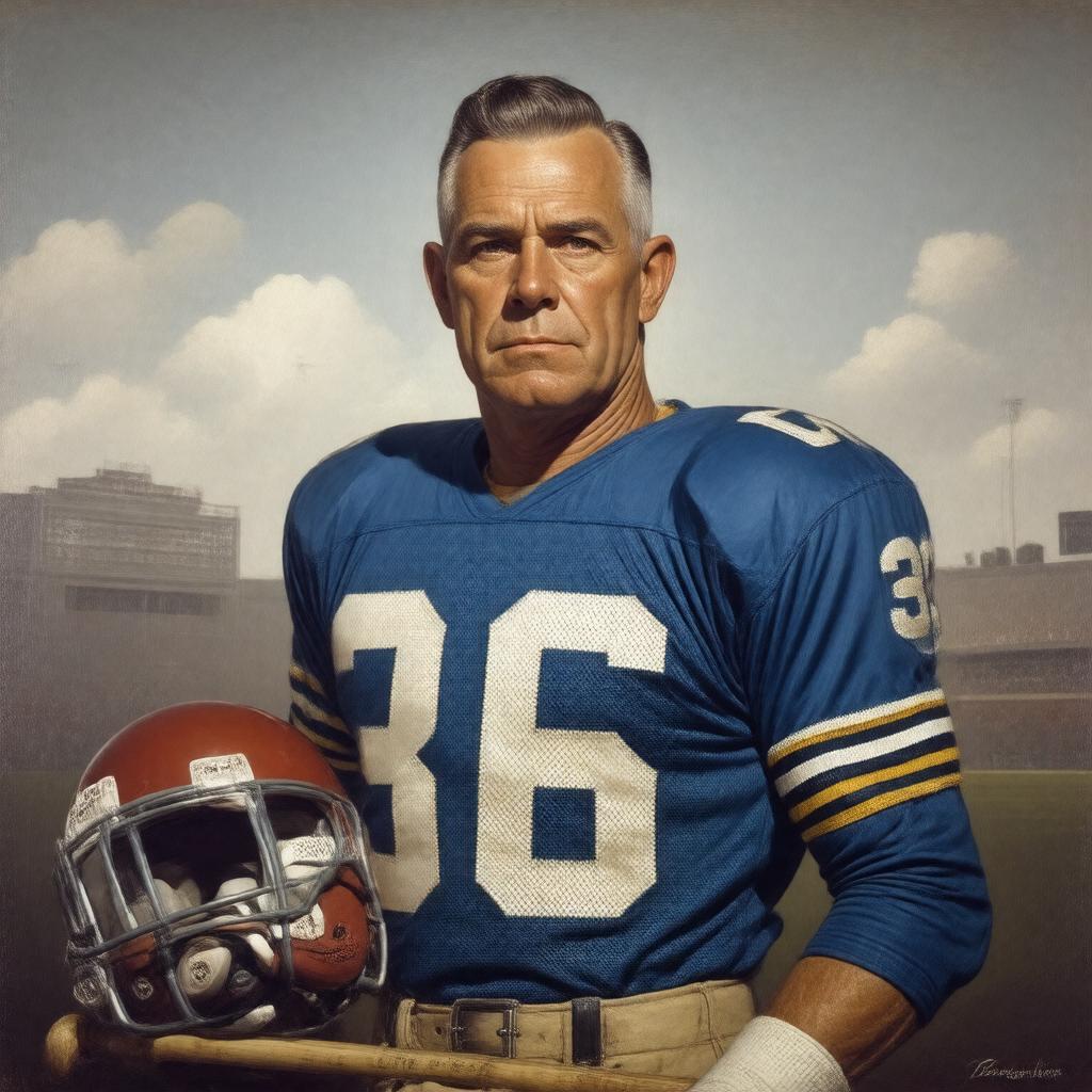 AI-created image of Cal Hubbard