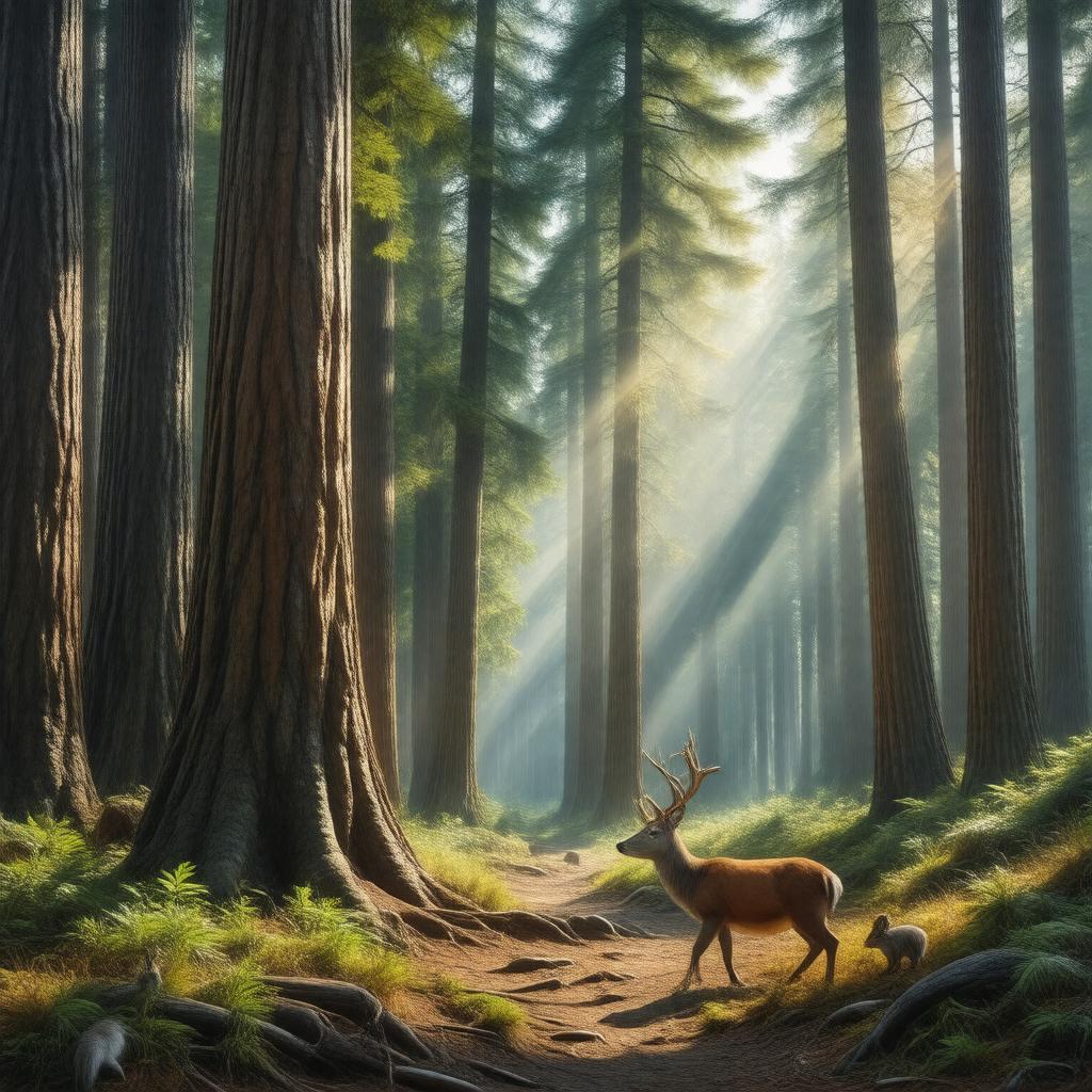 Click to view larger image AI-created image of Calaveras Big Trees State Park