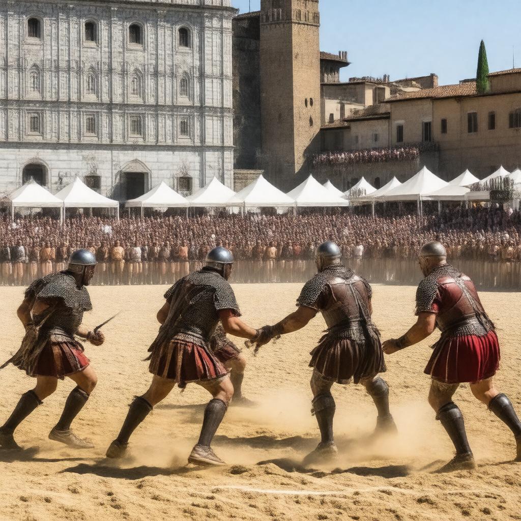 AI-created image of Calcio Storico Fiorentino