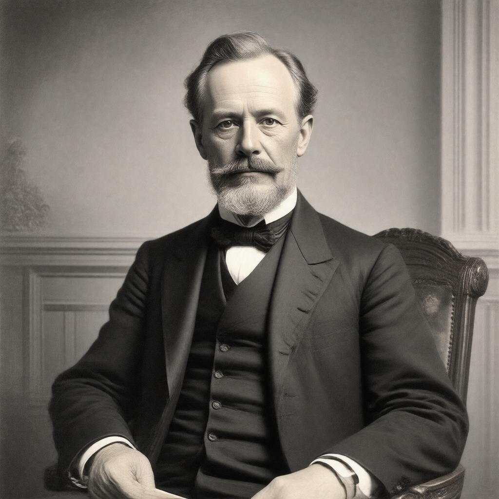 AI-created image of Caleb Cushing