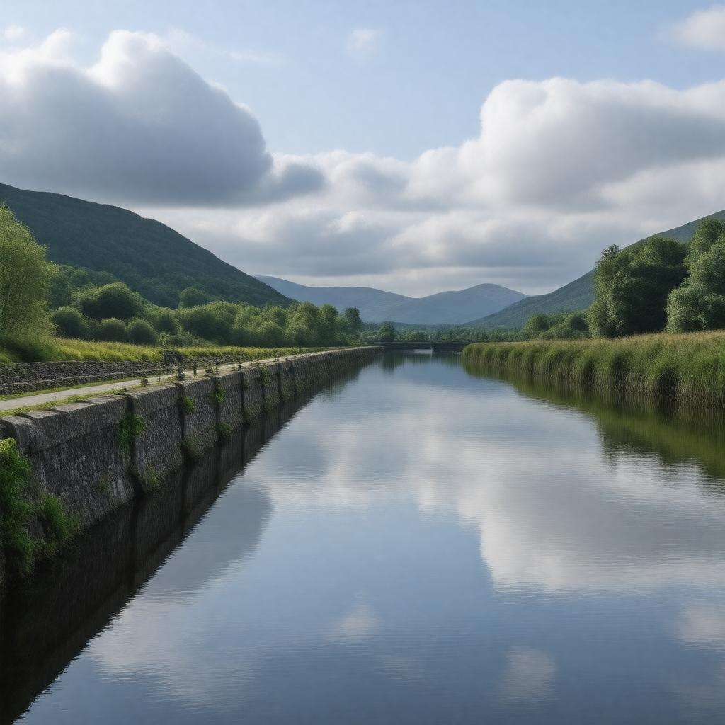 AI-created image of Caledonian Canal