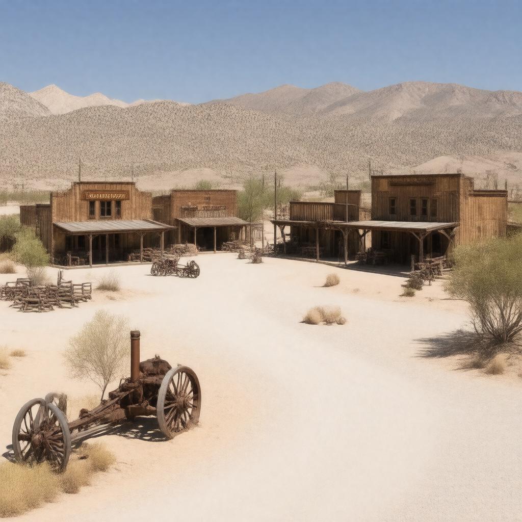 Click to view larger image AI-created image of Calico Ghost Town