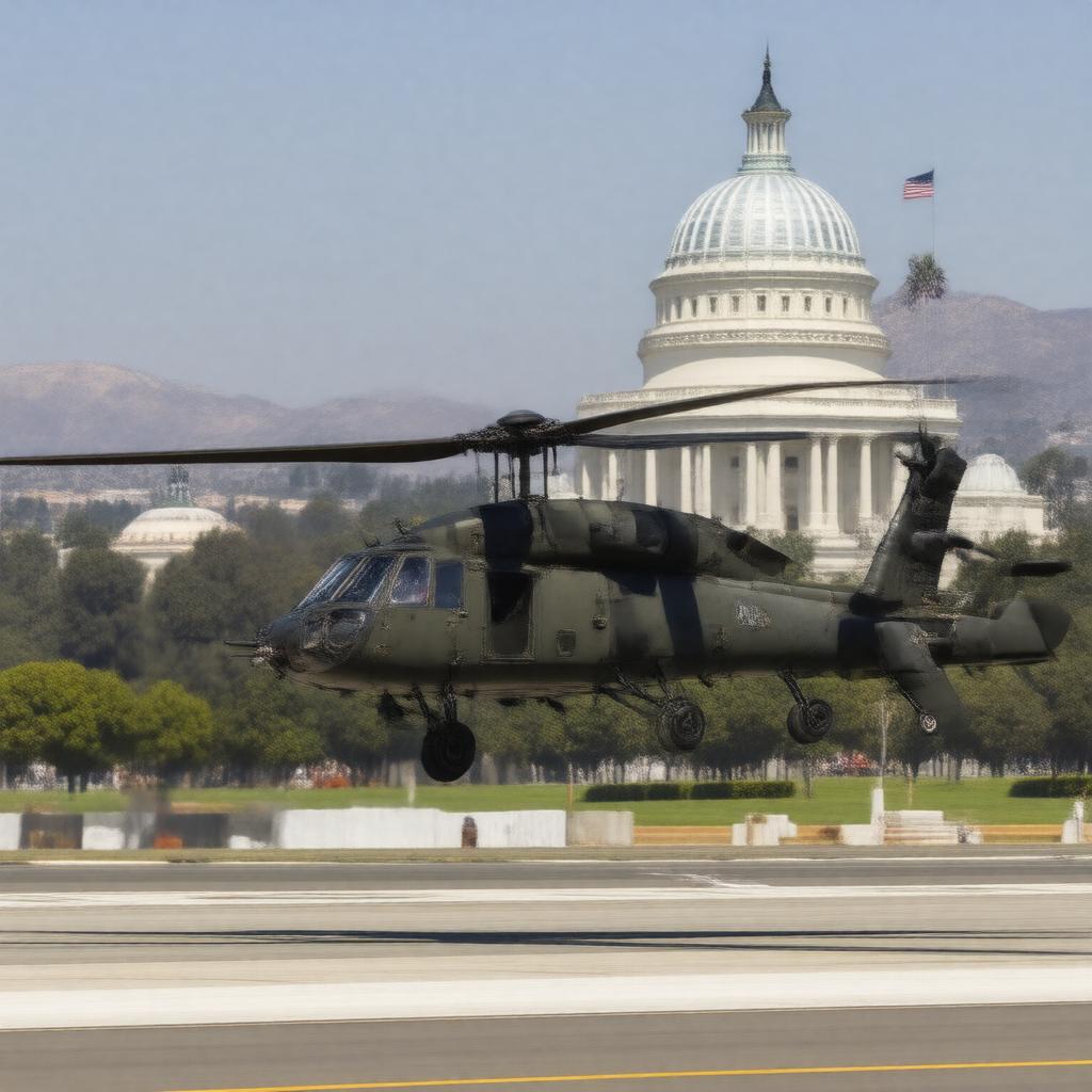 AI-created image of California Army National Guard