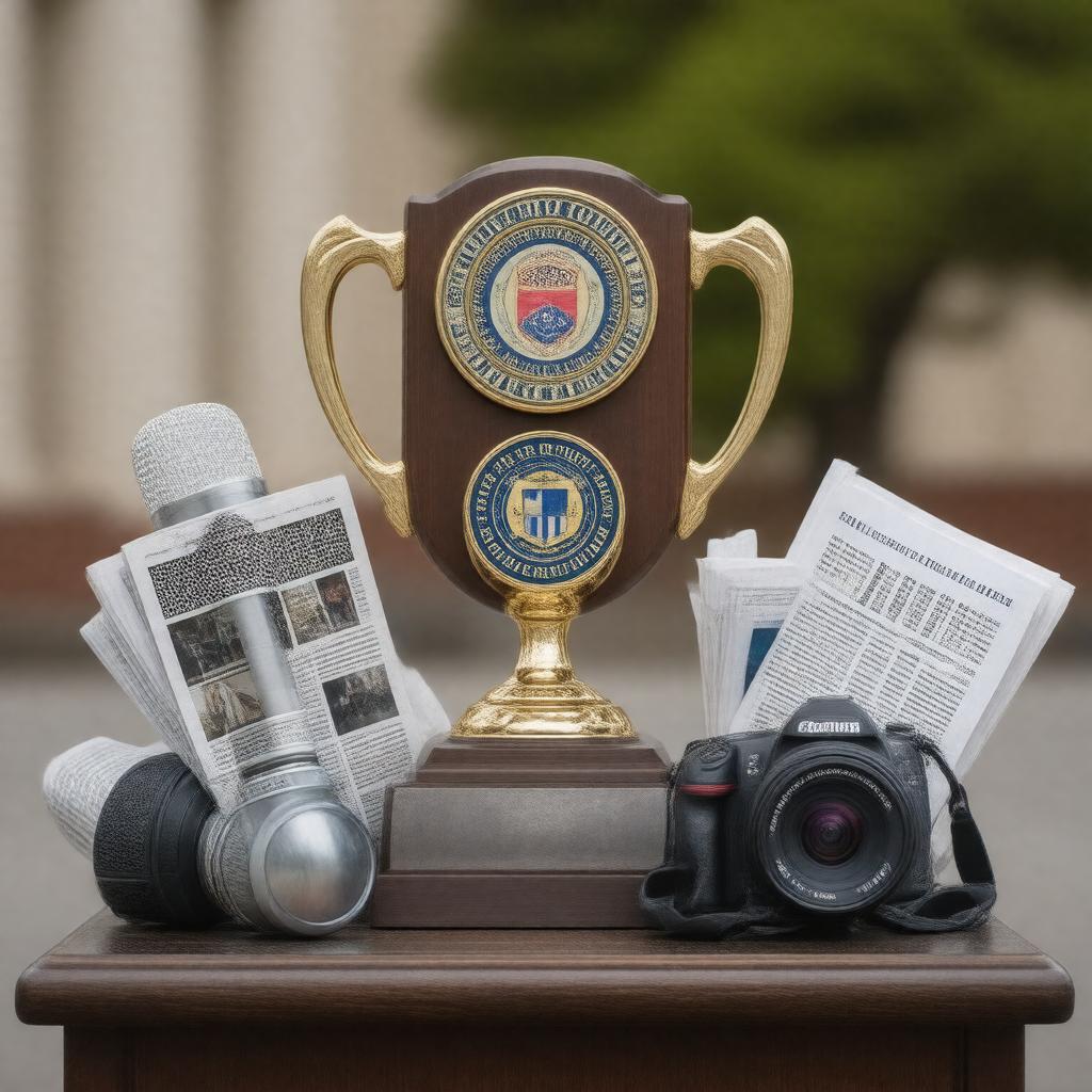 AI-created image of California College Media Association awards