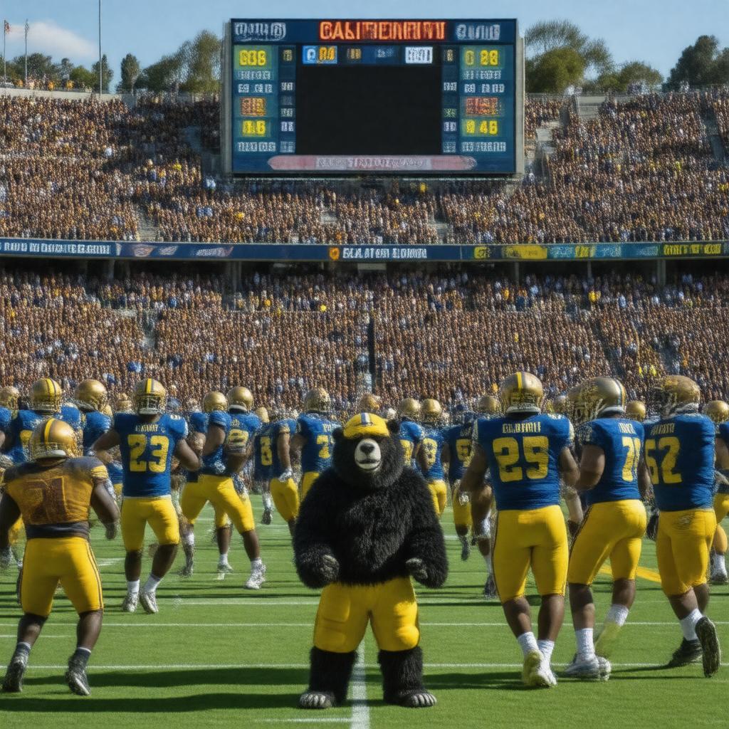 AI-created image of California Golden Bears football