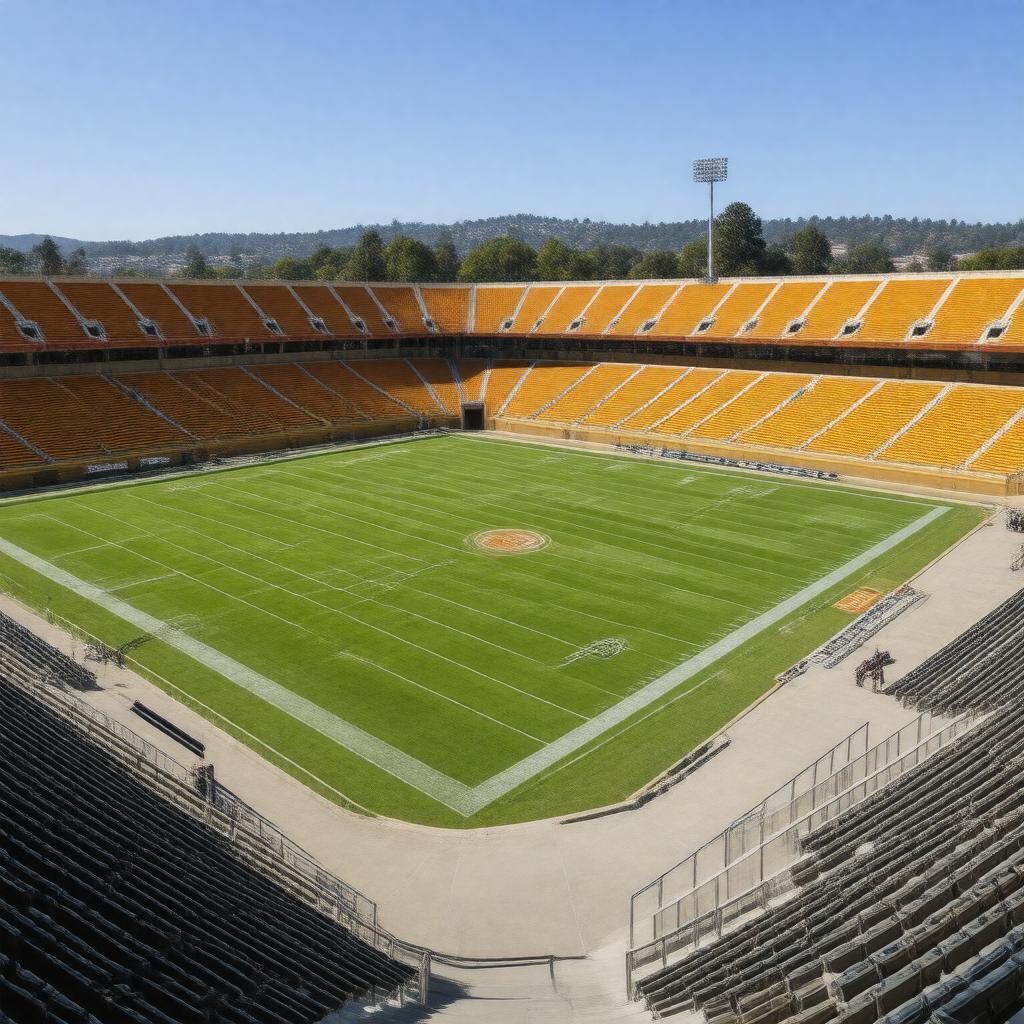 AI-created image of California Memorial Stadium