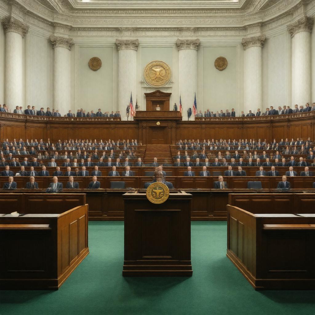AI-created image of California State Assembly