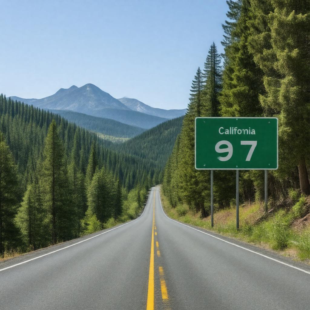 AI-created image of California State Route 97