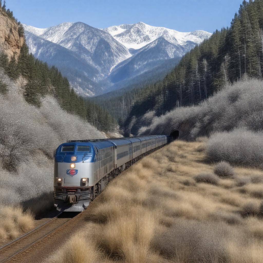 AI-created image of California Zephyr