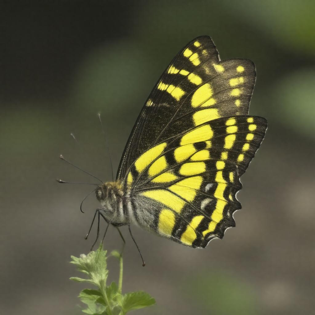 AI-created image of California dogface butterfly