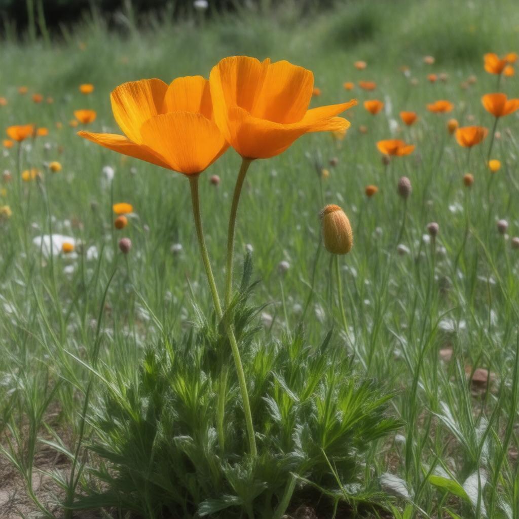 AI-created image of California poppy