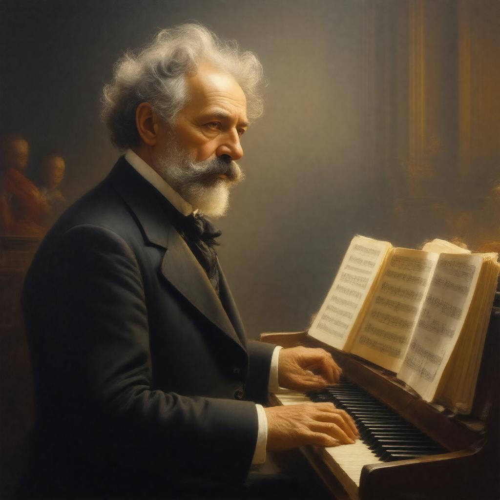 Click to view larger image AI-created image of Calixa Lavallée