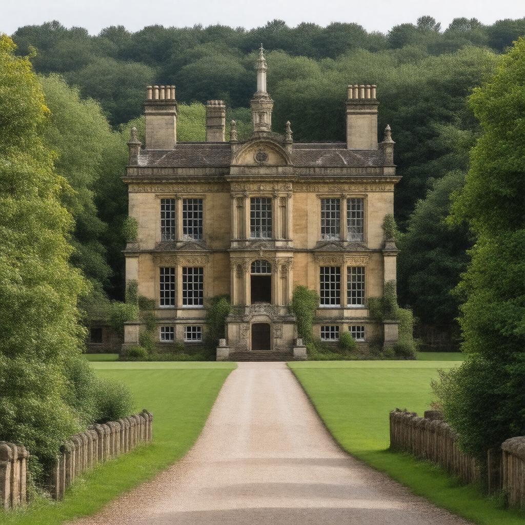 AI-created image of Calke Abbey