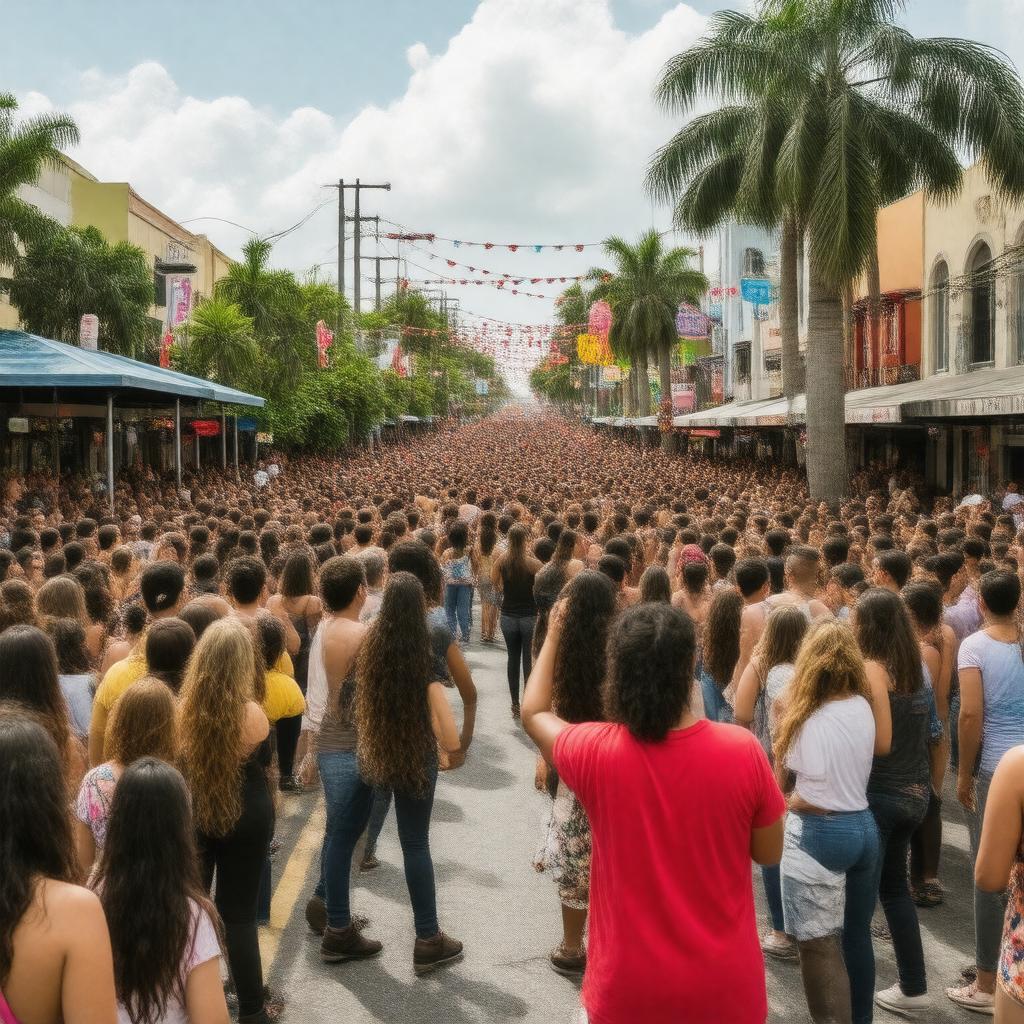 AI-created image of Calle Ocho Festival