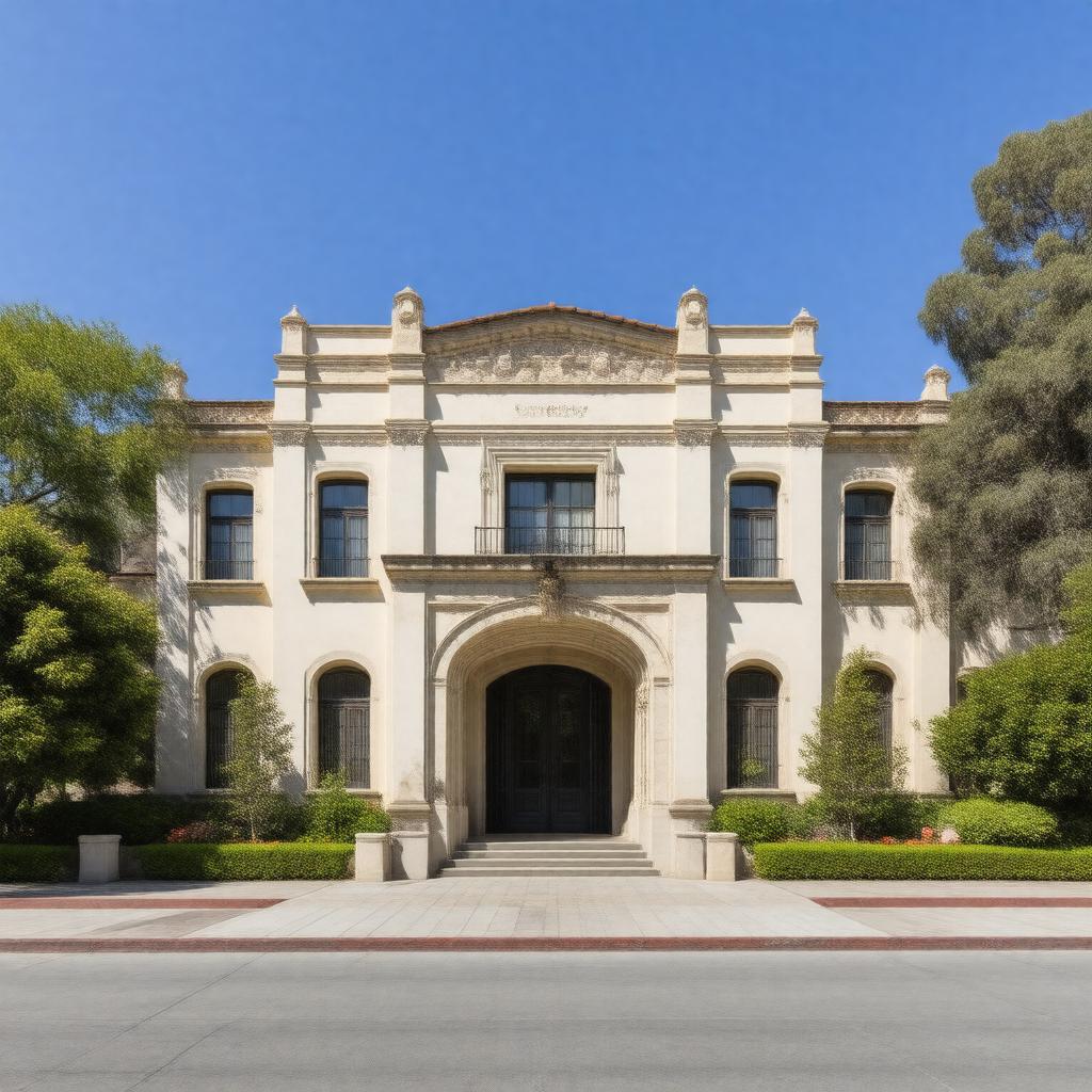 AI-created image of Caltech Athenaeum
