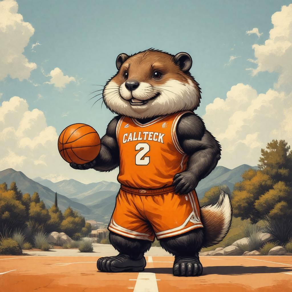 Click to view larger image AI-created image of Caltech Beavers