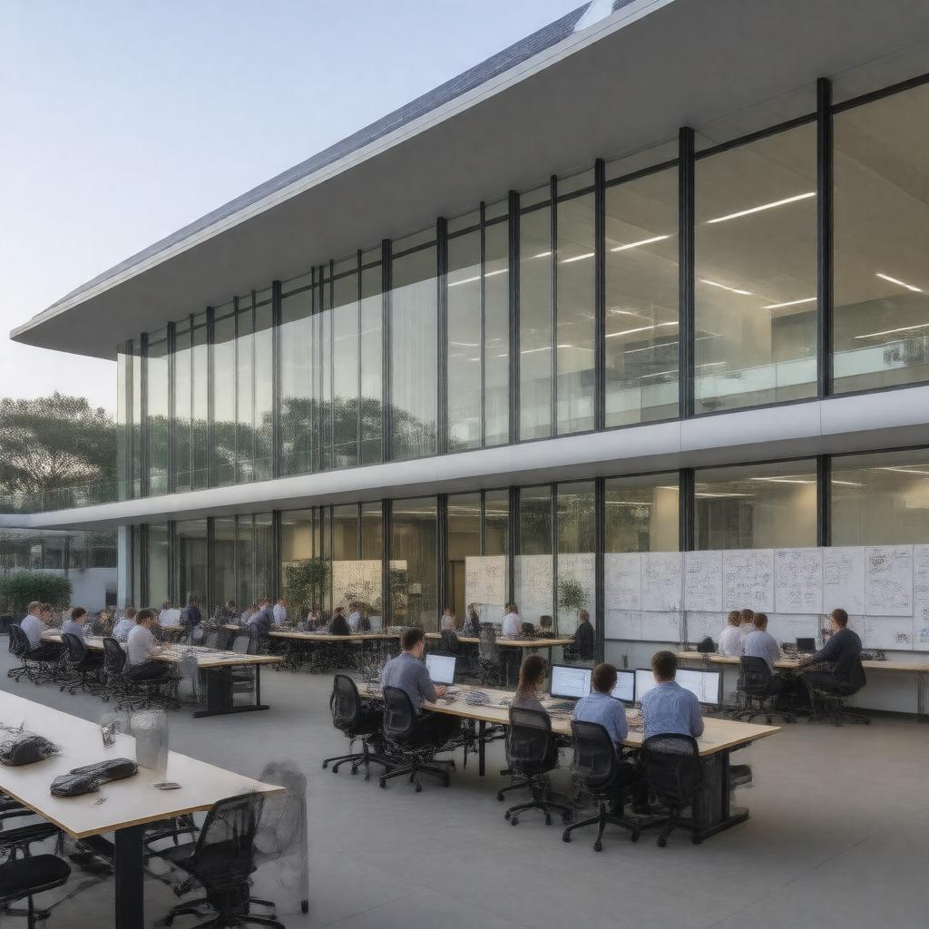 Click to view larger image AI-created image of Caltech Center for Data-Driven Discovery