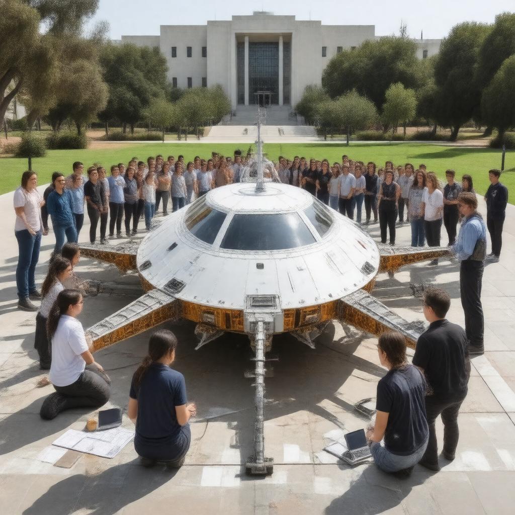 Click to view larger image AI-created image of Caltech Space Challenge